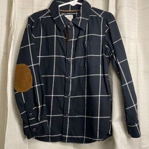 Carter’s - toddler size 6 black plaid shirt